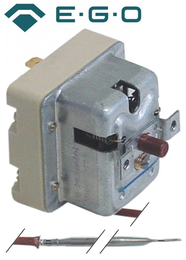 Termostat, 340°C, 1 contact, 0,5 A, senzor ø 3 mm, lungime senzor 190 mm, lungime tub capilar 900 mm - Cod 375226