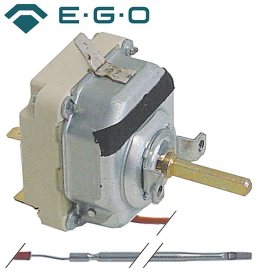 Termostat, temperatura maxima 270°C, gama temperatura 55-270°C, 3 contacte, 16 A, senzor ø 3 mm, lungime senzor 219 mm - Cod 375230