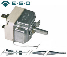 Termostat, temperatura maxima 90°C, gama temperatura 30-90°C, 1 contact, 16 A, senzor ø 6 mm, lungime senzor 130 mm - Cod 375231