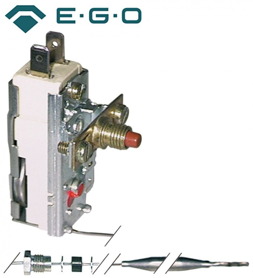 Termostat, 240°C, 1 contact, 16 A, senzor ø 6 mm, lungime senzor 77 mm, lungime tub capilar 1280 mm - Cod 375260