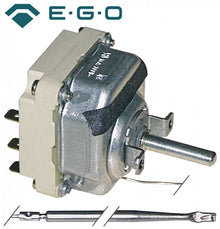 Termostat, temperatura maxima 295°C, gama temperatura 75-295°C, 3 contacte, 16 A, senzor ø 4 mm, lungime senzor 92 mm - Cod 375268