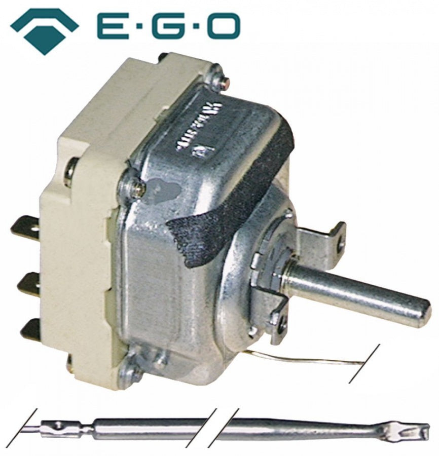 Termostat 55-240°C, 3 contacte, 16 A, dimensiuni bulb ø 4 x 91 mm, capilar 880 mm - 375272