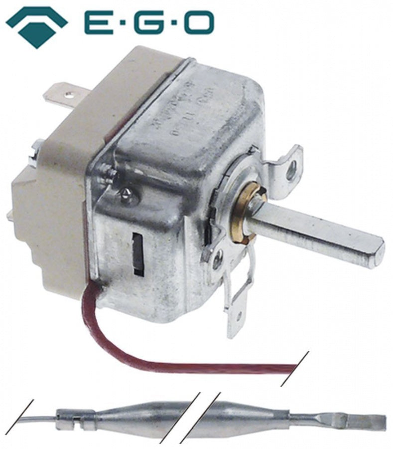 Termostat 60-200°C, 16 A, 250 V, senzor ø 6 x 74 mm, lungime capilar 1500 mm, EGO 55.19034.802 - 375273