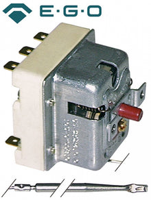 Termostat de siguranta 345°C, 3 contacte 20 A, bulb ø 4 x 120 mm, lungime capilar 900 mm, EGO - 375279