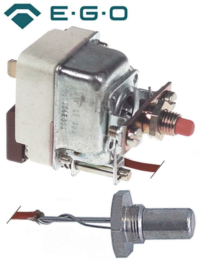 Termostat de siguranta 230°C, 16 A, bulb filet M14, ø 11x28 mm, lungime tub capilar 850 mm - 375282