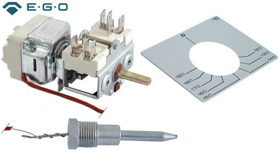 Termostat, temperatura maxima 185°C, gama temperatura 106-185°C, 1 contact - Cod 375293