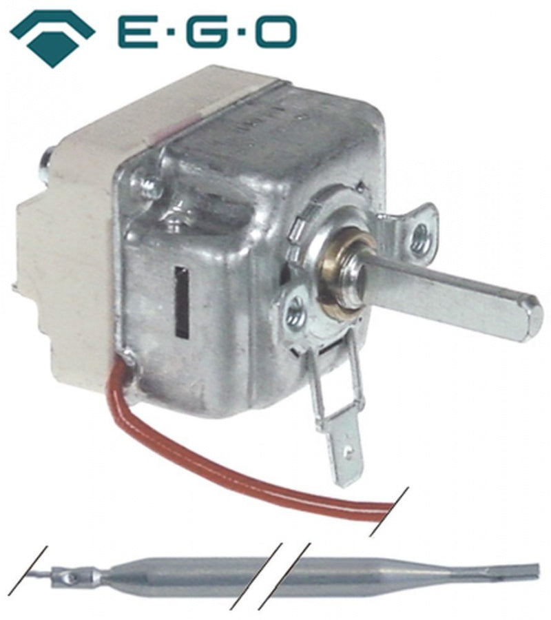 Termostat, temperatura maxima 180°C, gama de temperatura 95-180°C, 1 contact, 16 A, senzor ø 6 mm, lungime senzor 130 mm - Cod 375309