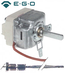 Termostat friteuza 100-185°C, contact 16 A, cu presetupa M9x1, senzor ø 4 x 231 mm, capilar 1800 mm - 375310