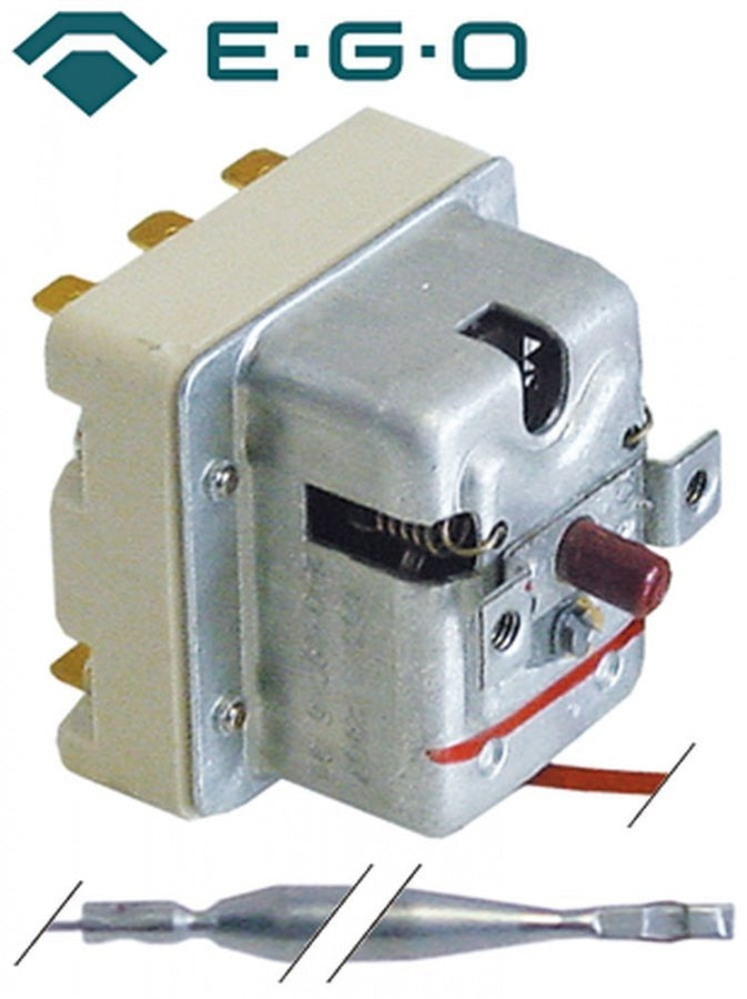 Termostat de siguranta 240°C, cu 3 contacte 20 A, bulb ø 6 x 79 mm, lungime tub capilar 900 mm - 375315