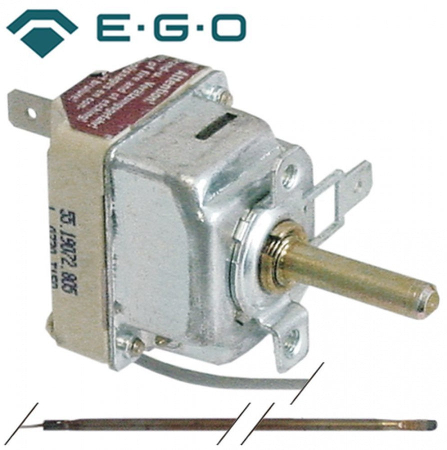 Termostat, temperatura maxima 415°C, gama temperatura 65-415°C, 1 contact, 16 A, senzor ø 3,9 mm, lungime senzor 228 mm - Cod 375330