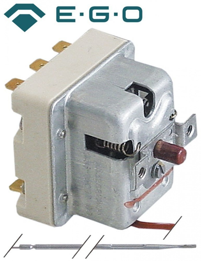 Termostat de siguranta 135°C, 3 contacte, 20 A, senzor ø 3,1 x 225 mm, lungime capilar 890 mm - 375333