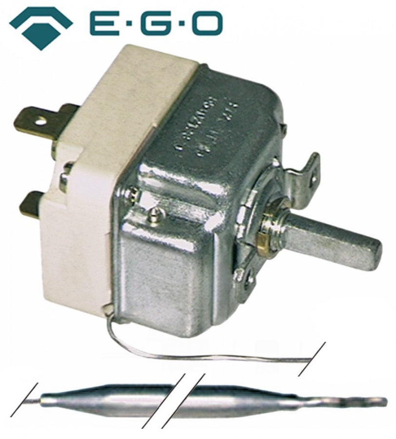 Termostat 45-255°C, contact 16 A, senzor ø 6 x 74 mm, capilar 900 mm, EGO - 375336