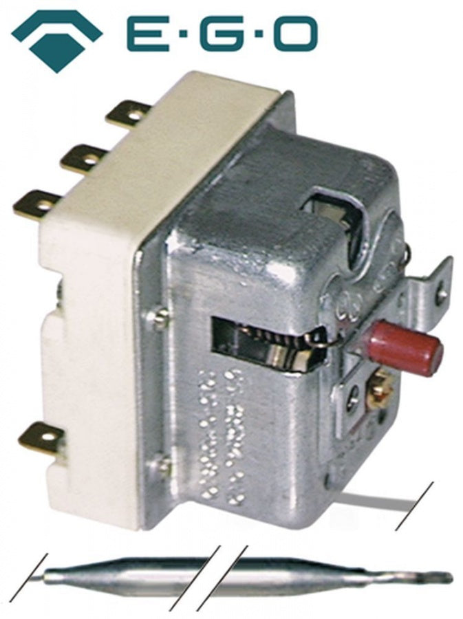 Termostat de siguranta 350°C, cu 3 contacte 20 A, senzor ø 6x79 mm, lungime tub capilar 900 mm - 375338