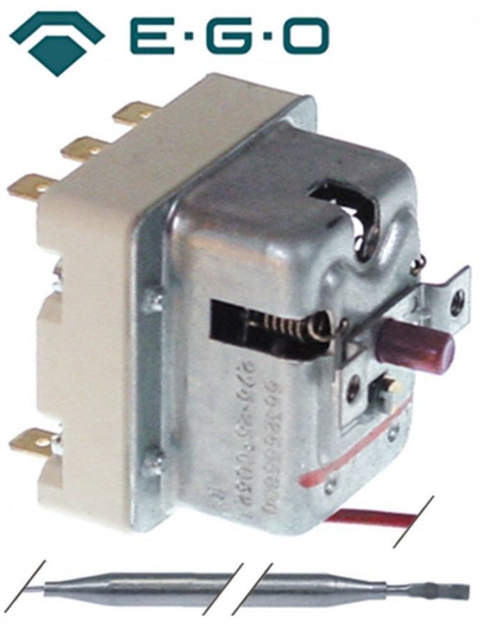 Termostat de siguranta 295°C, cu 3 contacte, senzor ø 4x120 mm, lungime tub capilar 1800 mm - 375340
