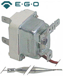 Termostat, temperatura maxima 55°C, gama temperatura fixa 55°C, 1CO, 16 A, senzor ø 6 mm - Cod 375360