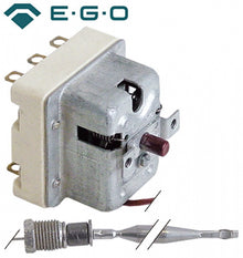 Termostat de siguranta 230°C, cu 3 contacte 20 A, bulb ø 6 x 94 mm, lungime tub capilar 900 mm, presetupa M10 - 375375