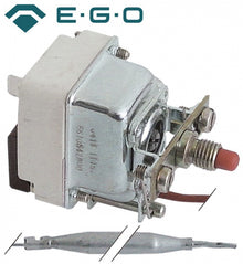 Termostat, 200°C, 1 contact, 0,5 A, senzor ø 6 mm, lungime senzor 130 mm, lungime tub capilar 900 mm - Cod 375379