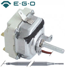 Termostat trifazic friteuza 100-180°C, cu 3 contacte 16 A, bulb ø 6 x 131 mm, capilar lungime 2000 mm, EGO 5534039800 - 375385