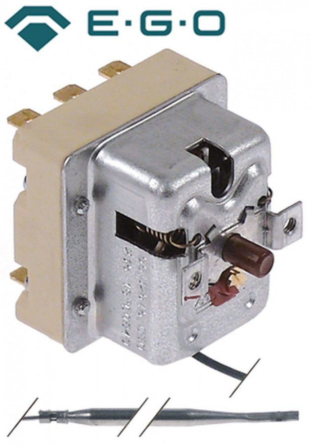 Termostat de siguranta 360°C, cu 3 contacte, 1CO/2NC, capilar 1490 mm, bulb ø 4 x 120 mm, EGO - 375392
