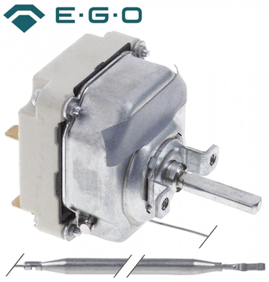 Termostat friteuza 95-190°C, 3 contacte 16 A, senzor ø 6 x 133 mm, capilar 1480 mm - 375396