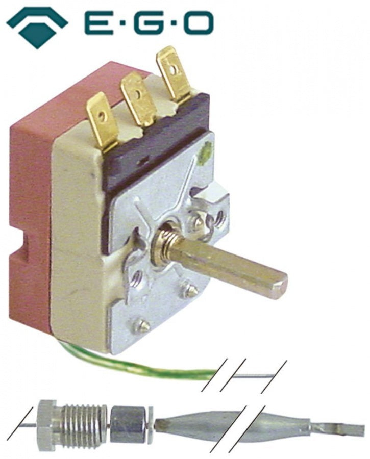 Termostat 30-85°C, contact 1CO, 16 A, senzor ø 6x73 mm - 375414