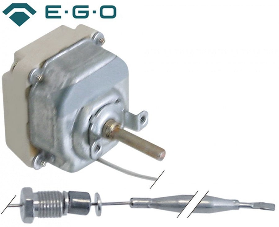 Termostat, temperatura maxima 191°C, gama temperatura 68-191°C, 3 contacte, 16 A, senzor ø 6 mm, lungime senzor 79 mm - Cod 375417