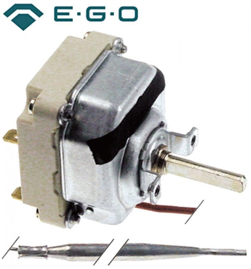 Termostat trifazic 60-320°C, 3 contacte 16A, bulb ø 4 x 128 mm, lungime capilar 1800 mm - 375424