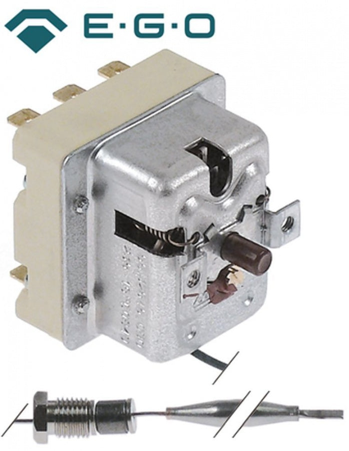 Termostat de siguranta trifazic 105°C, cu 3 contacte 20 A, senzor ø 6 x 94 mm, lungime tub capilar 1490 mm, presetupa M9 - 375431