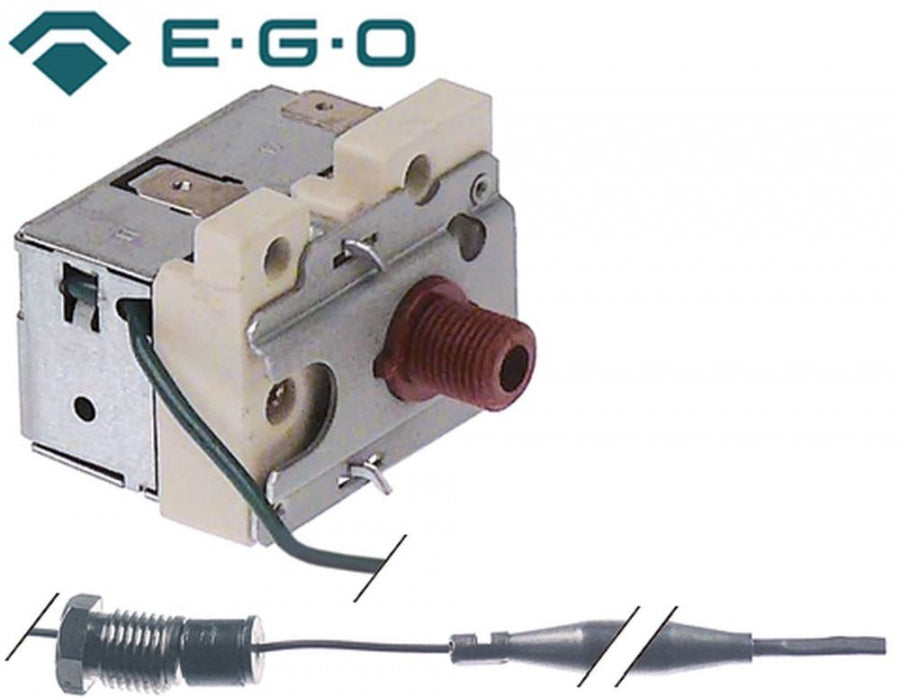 Termostat de siguranta 230°C, contact 16A, senzor ø 6 x 77 mm, capilat 1160 mm, presetupa etansare M9 - 375432