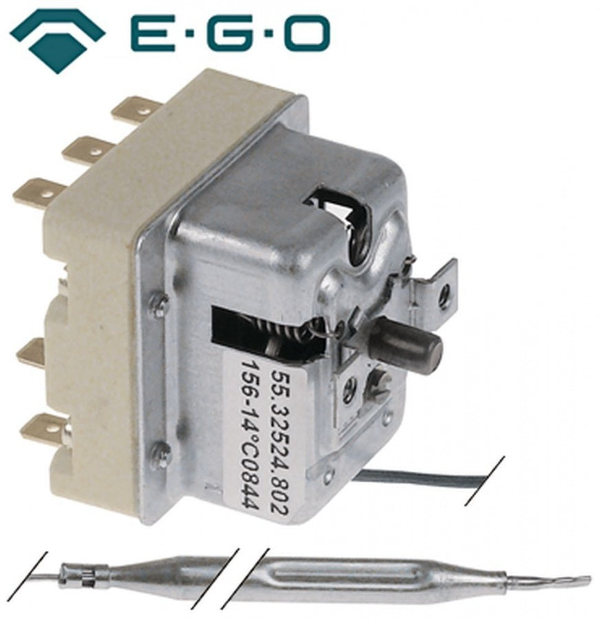 Termostat de siguranta trifazic 156° C, contacte 20 A, capilar 1490 mm - 375438