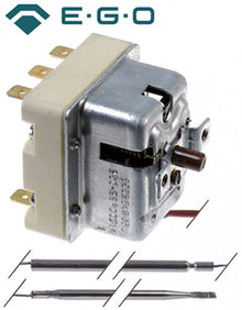 Termostat de siguranta 230°C, 2 contacte 20A + 1 contact 0.5A, bulb ø 4 x 120 mm - 375445