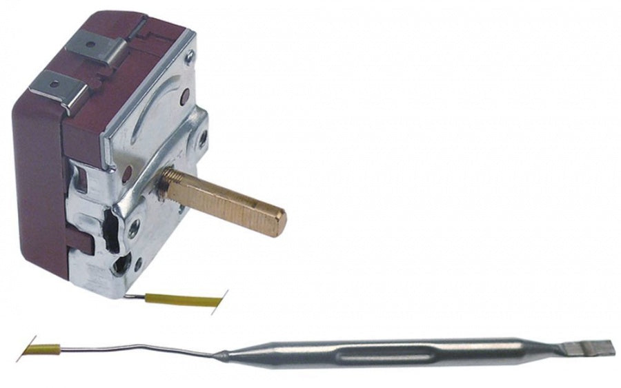 Termostat TECASA 30-90°C, contact 16A, senzor ø 6 x 90 mm, capilar 2000 mm - 375448