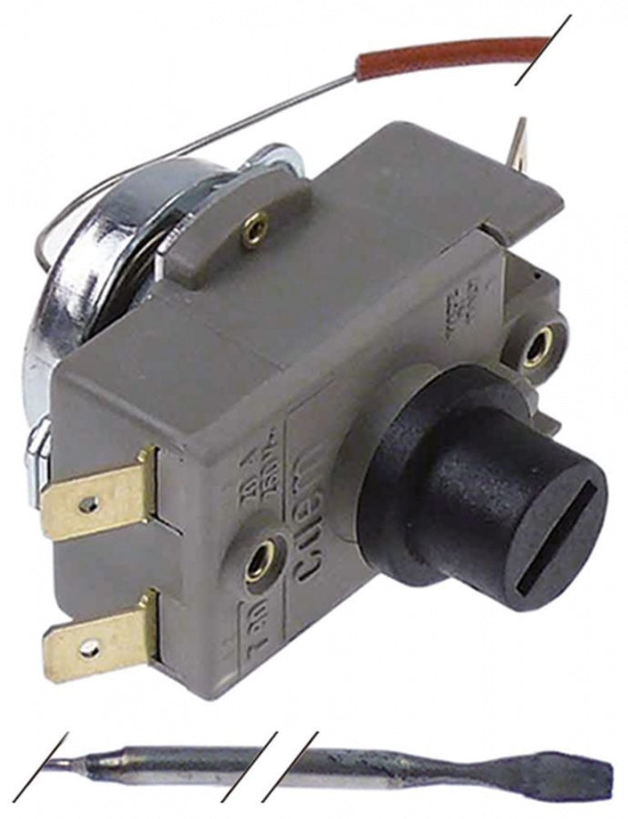Termostat de siguranta 335°C, 2 contacte 16 A, 250 V, senzor ø 3 mm, lungime senzor 200 mm - 375456
