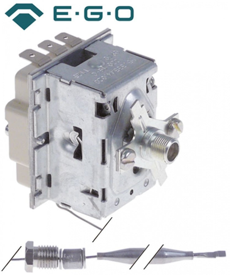 Termostat, 220°C, 1 contact, senzor ø 6 mm, lungime senzor 75 mm, lungime tub capilar 1500 mm - Cod 375467