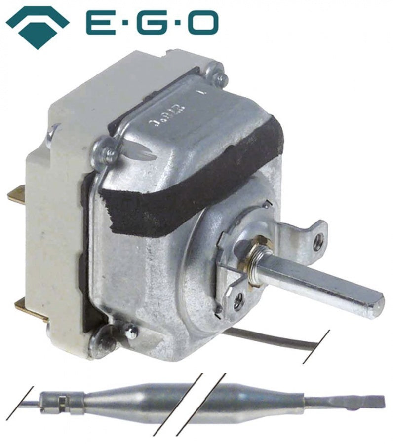 Termostat, gama temperatura 71-278°C, 3 contacte, 16 A, senzor ø 6 mm, lungime senzor 75 mm - Cod 375470