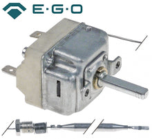 Termostat friteuza 48-190°C, 1 contact, 16 A, dimensiuni bulb ø 6 x 107 mm, capilar 1470 mm - 375477