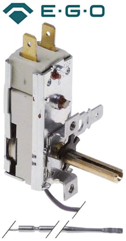 Termostat 30-140°C, contact 16A, senzor ø 3x156mm - 375481