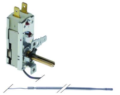 Termostat 30-140°C, contact 16A, senzor ø 3x156mm - 375481