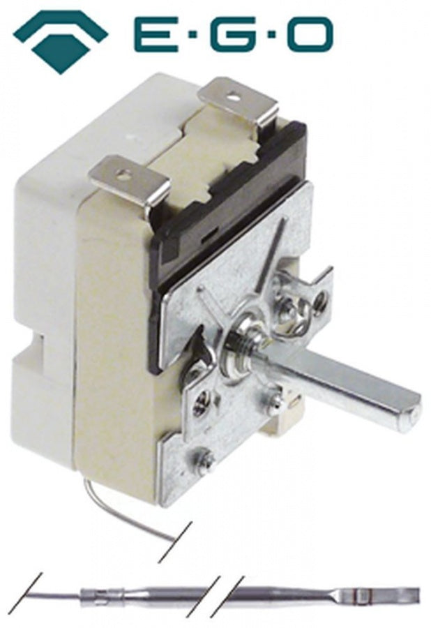 thermostat t.max. 260°C temperature range 48-260°C 1-pole NO 16A probe ø 3mm probe length 160mm