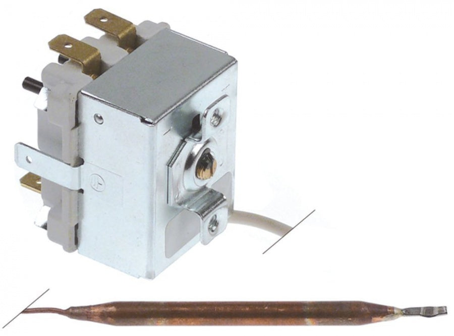 Termostat, 155°C, 2 contacte, 20 A, senzor ø 6 mm, lungime senzor 92 mm - Cod 375494