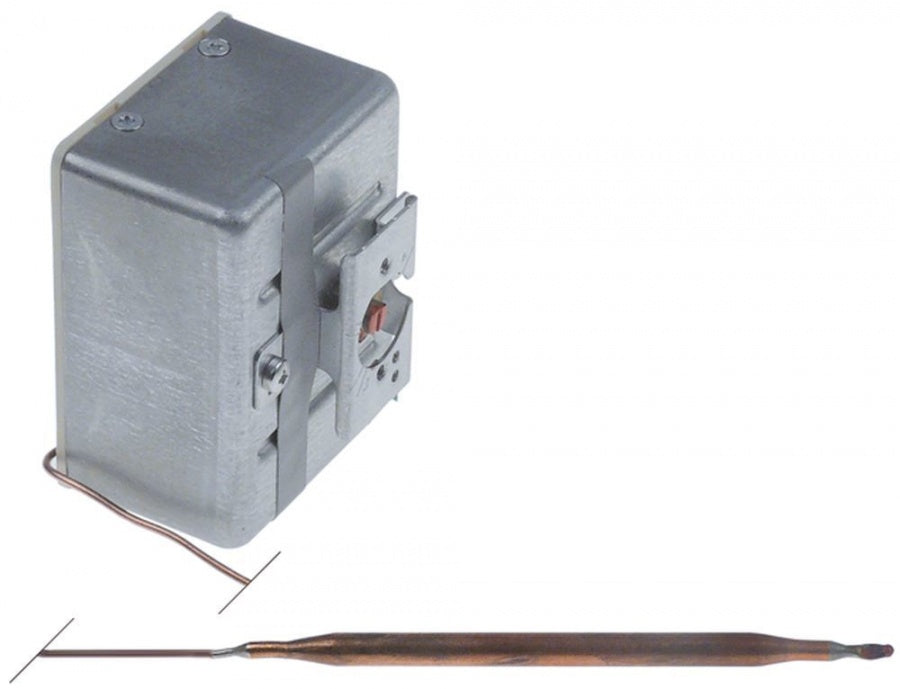 safety thermostat 160°C temperature range 0-200°C 4-pole 4NC 16A probe ø 6mm probe length 112mm