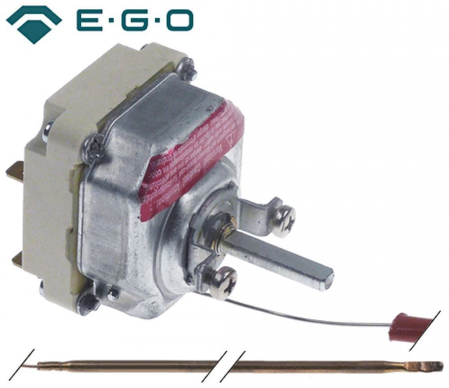 Termostat trifazic 60-512°C, contacte 16 A, capilar 1.15 m, sonda ø 3,8 x 225 mm, pentru cuptor pizza - 375498