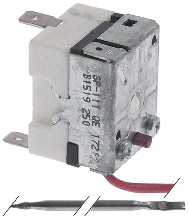 Termostat de siguranta, contact 16 A, bulb ø 3 x 160 mm, lungime tub capilar 88 mm - 375501