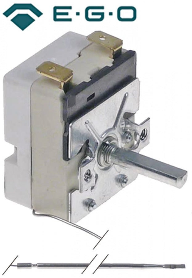 Termostat 50-320°C, contact 16A, 250V, bulb ø 3 x 160 mm, EGO 55.13069.500 - 375505
