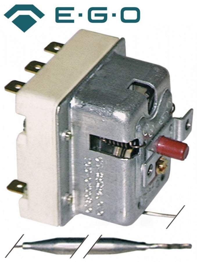 Termostat de siguranta 250°C, 3 contacte, 20 A, dimensiuni bulb ø 6 x 107 mm, capilar 1470 mm - 375516