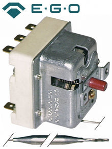 Termostat de siguranta 250°C, 3 contacte, 20 A, dimensiuni bulb ø 6 x 107 mm, capilar 1470 mm - 375516