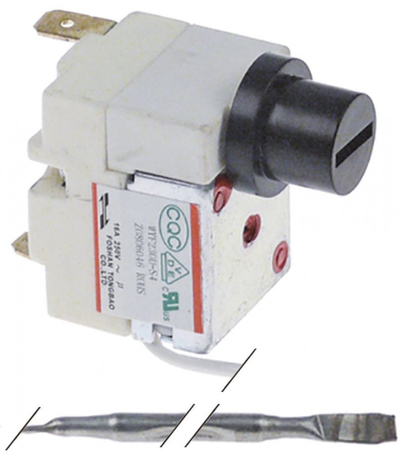 Termostat de siguranta 230°C, contact 16 A, senzor ø 4 x 100 mm, capilar 900 mm - 375523