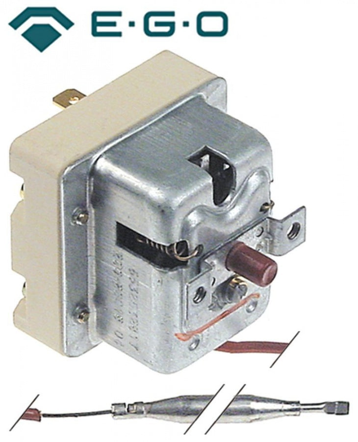 Termostat de siguranta 200°C, contact 0,5 A, senzor ø 6 x 79 mm, lungime tub capilar 900 mm - 375528