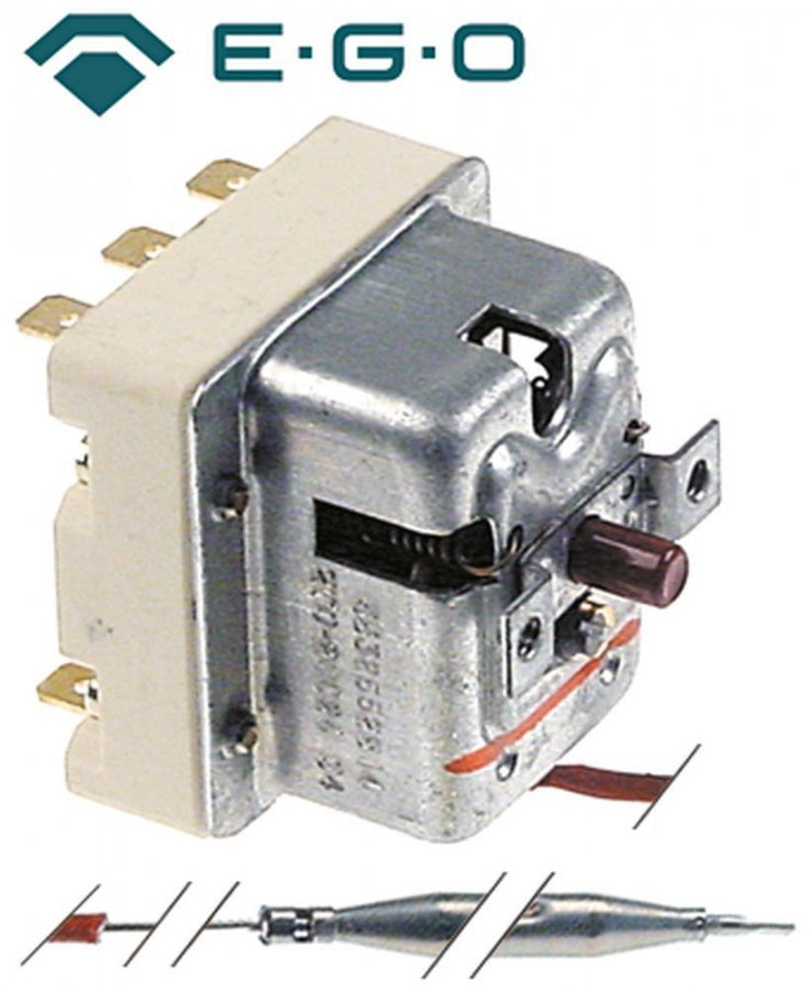 Termostat trifazic de siguranta 270°C, 20 A, senzor ø 6 mm L 79 mm, fir capilar 900 mm - 375557