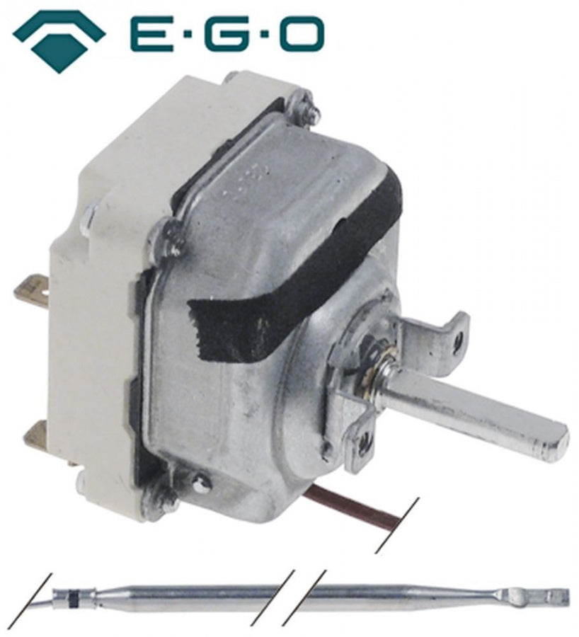 Termostat de lucru 95-230°C, 3 contacte, 16 A, senzor ø 4x128 mm, capilar L 1250 mm - 375559